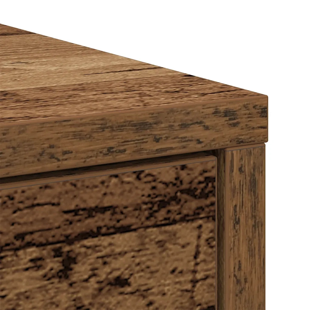 Credenza | Madia | Buffet da pranzo | Armadio da pranzo con Cassetti e Ante Legno Antico 70,5x34x74,5 cm