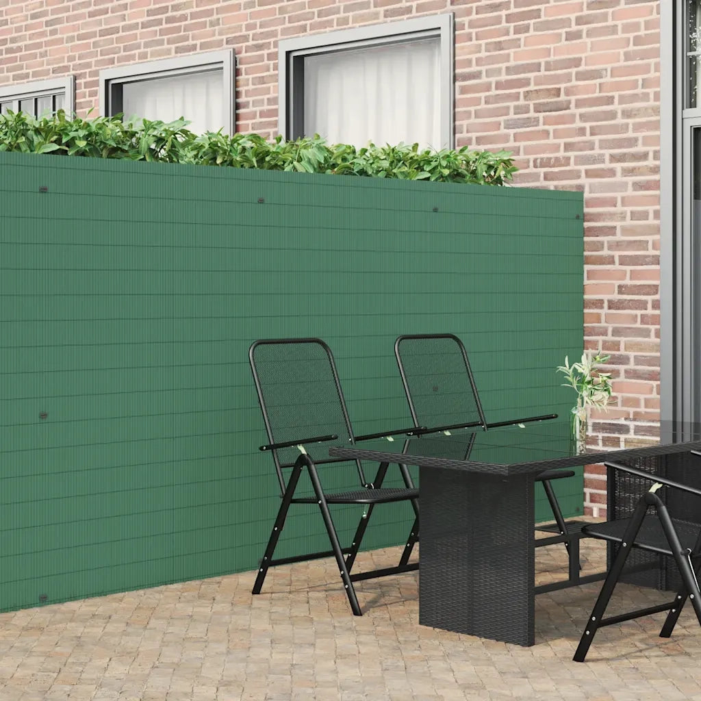 Recinzione da Giardino Bifacciale Verde 1,8x5 m in PVC 42002624