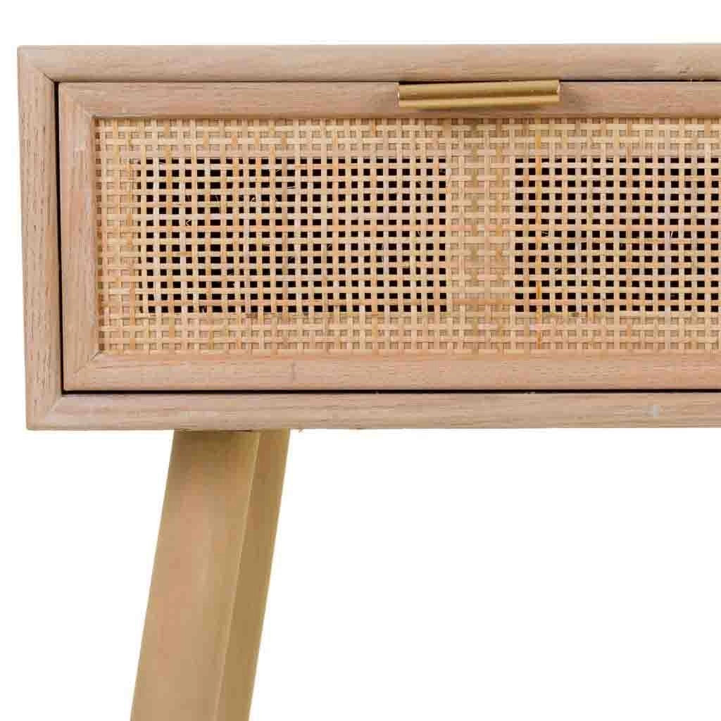 Mobile ingresso in MDF e griglia, marrone, 80x42x79