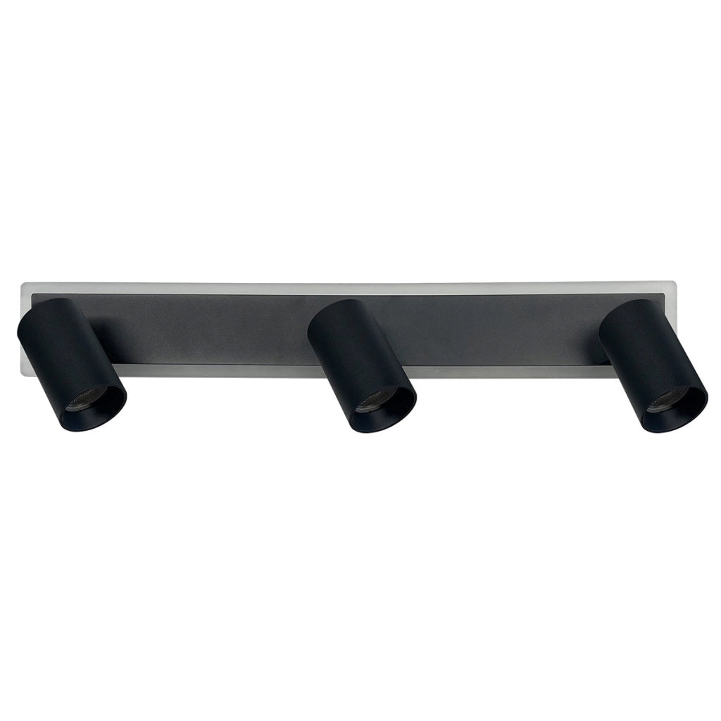 Applique moderna nera Parma 3xGU10+LED CCT LightPrestige