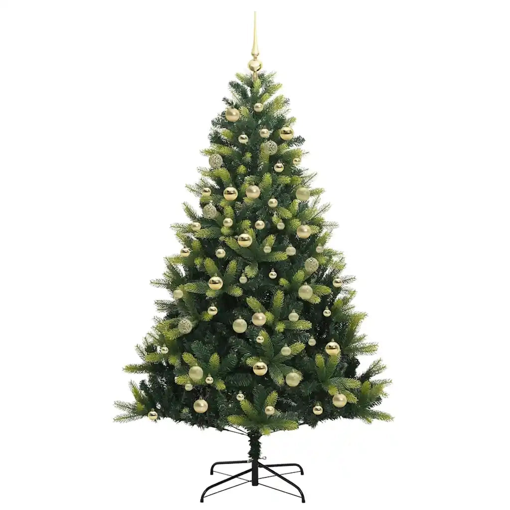 Albero di Natale Artificiale a Cerniera con 300 LED 180 cm 3395995