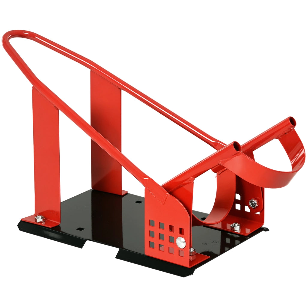 Cavalletto blocca ruota moto universale 8-15,5 cm supporto per rimorchio furgone officina robusto con fori preforati