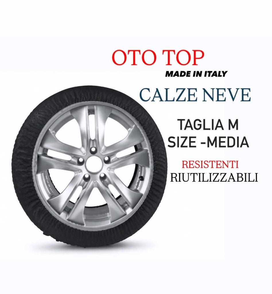 Calze da Neve per Auto ad Alta Resistenza Omologate | Per Neve e Ghiaccio M
