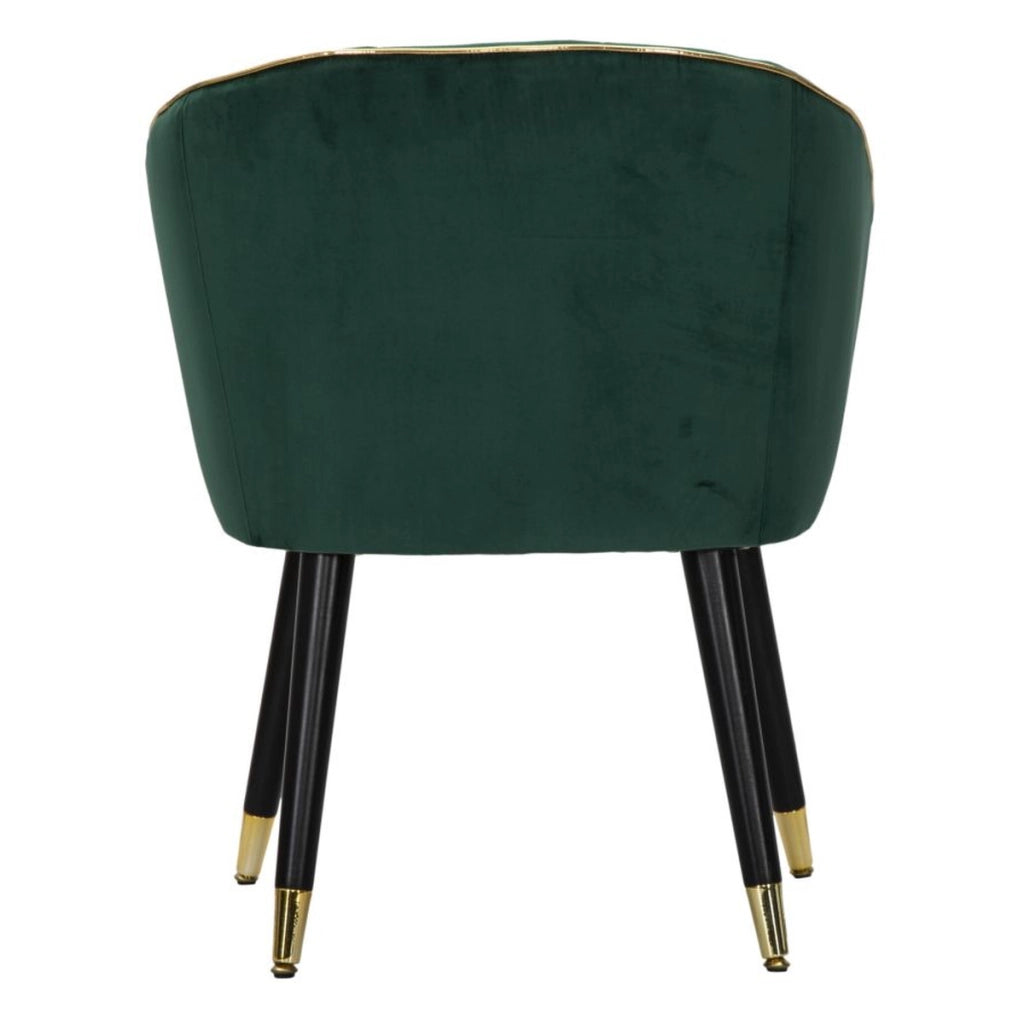 Poltrona VKH319, Verde, Legno, 62x58x78 cm