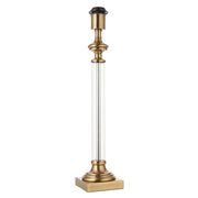 Base lampada tavolo classica vetro ottone E27 Endon