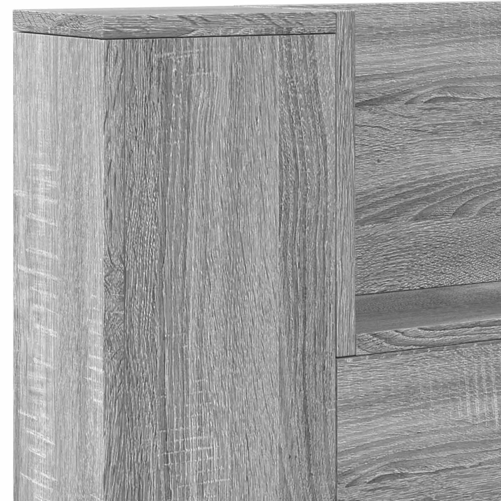 Testiera | Testata Grigio Sonoma 140 x 16,5 x 103,5 cm Legno multistrato