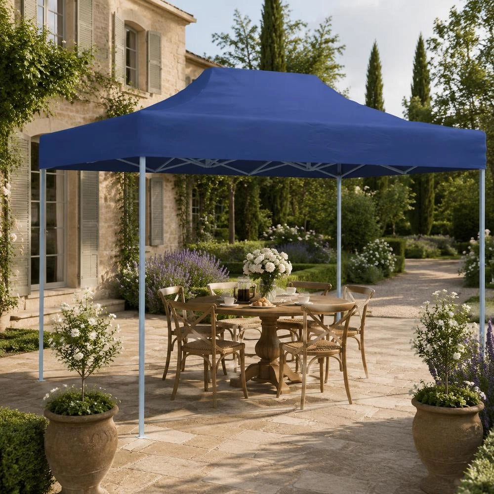 Professional Foldable Party Tent, 3x4 M, Steel, Blue