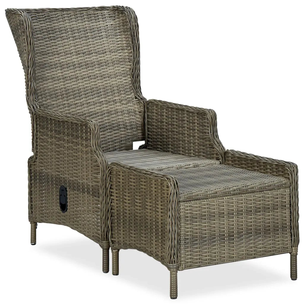 Set da Pranzo da Giardino 9 pz con Cuscini in Polyrattan Marrone 3060161