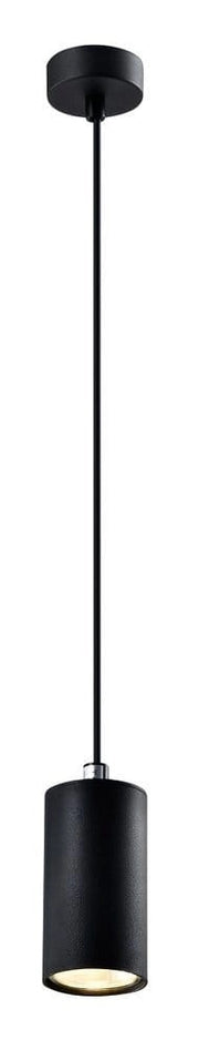 Lampada a sospensione Candellux TUBO nera GU10 Ø7cm