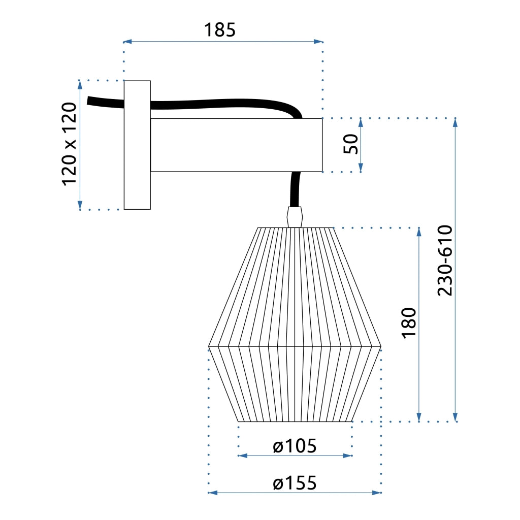 Lampada APP1149-1W Wood