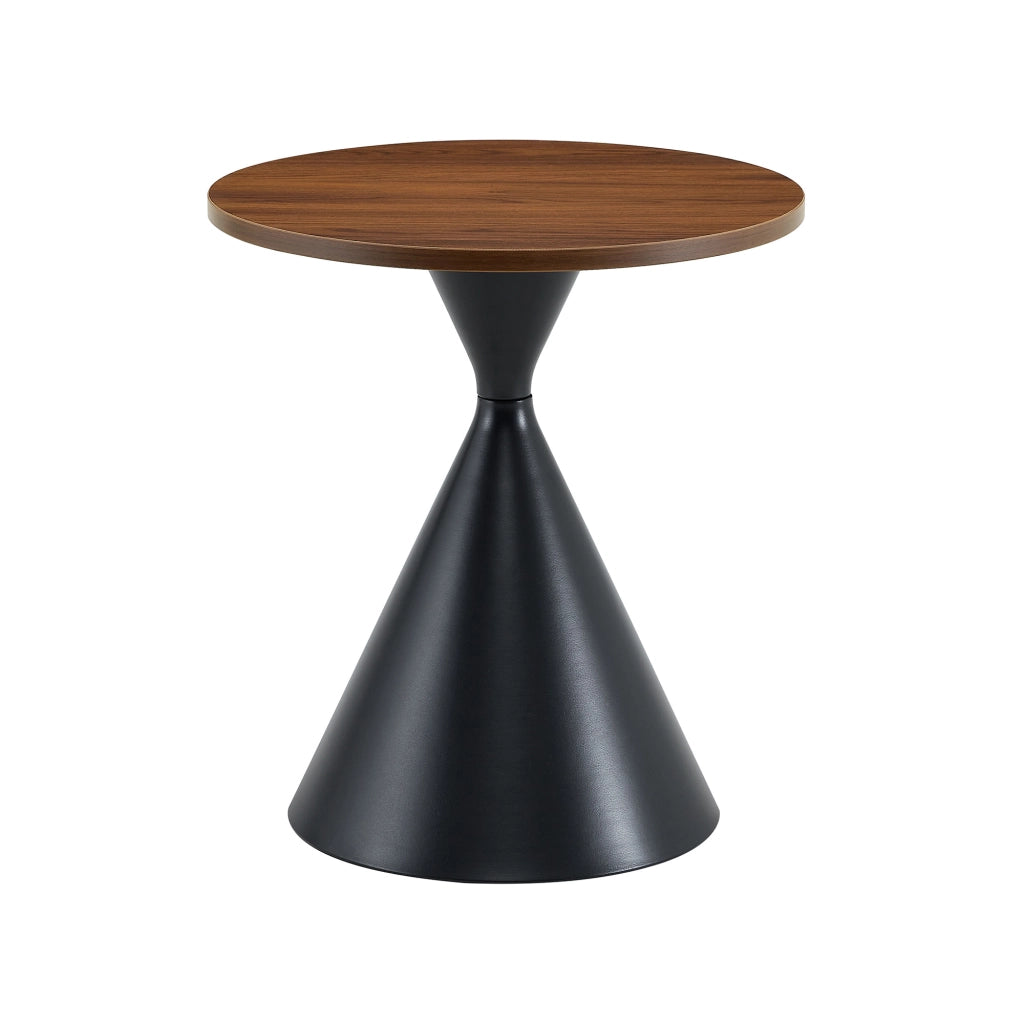 TAVOLINO DA CAFFÈ Set da 2 pezzi Ø70/50 cm Nocciola e nero
