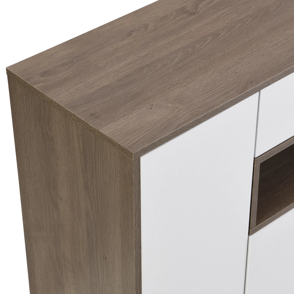 Mobile scarpiera con panca imbottita e ripiani regolabili 140x35x110 cm, bianco