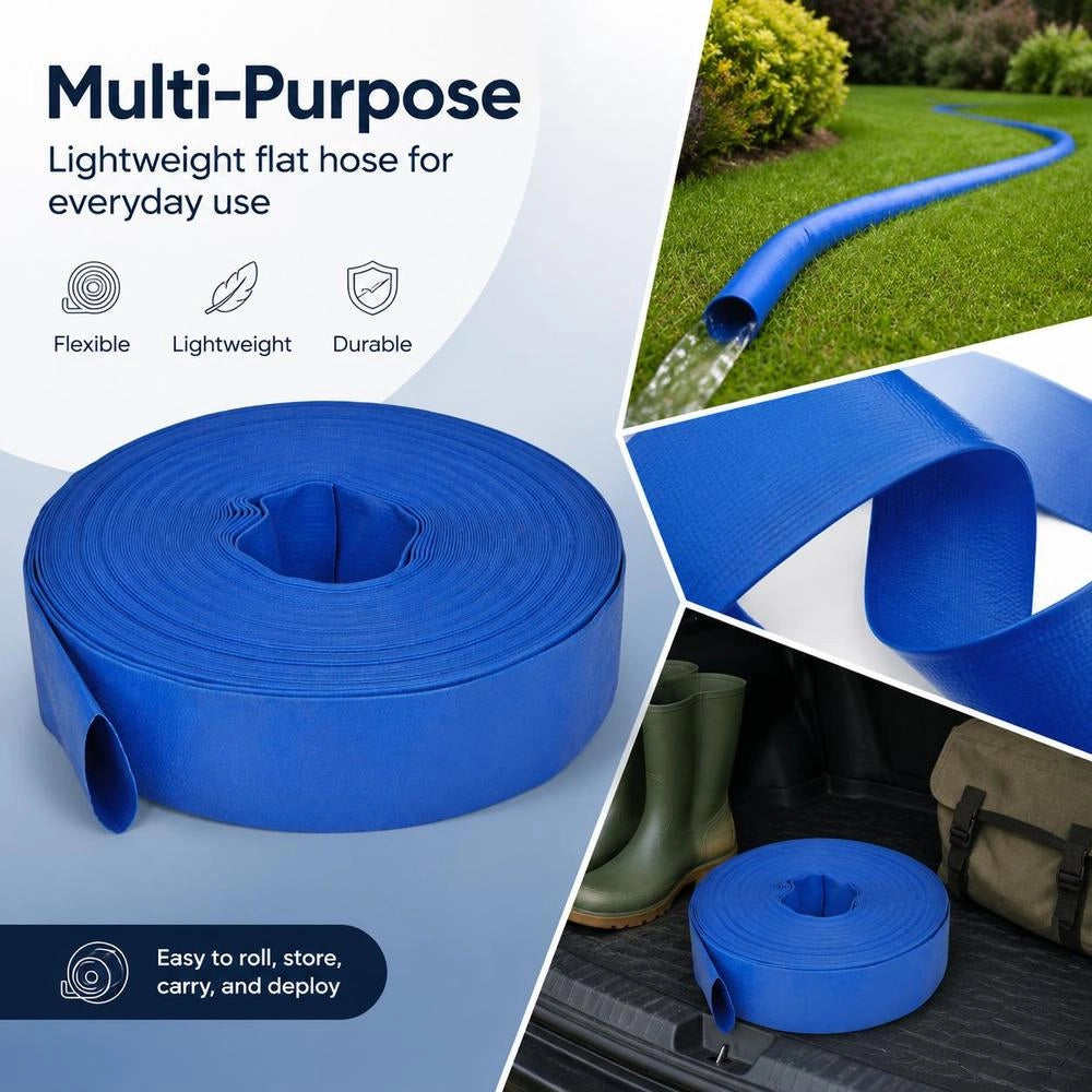 Flat Water Hose 50 M 2 Inch PVC