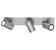 Faretti Soffitto Barra 3 Spot 3W GU10 Cilindro Acciaio Marley GD Trio