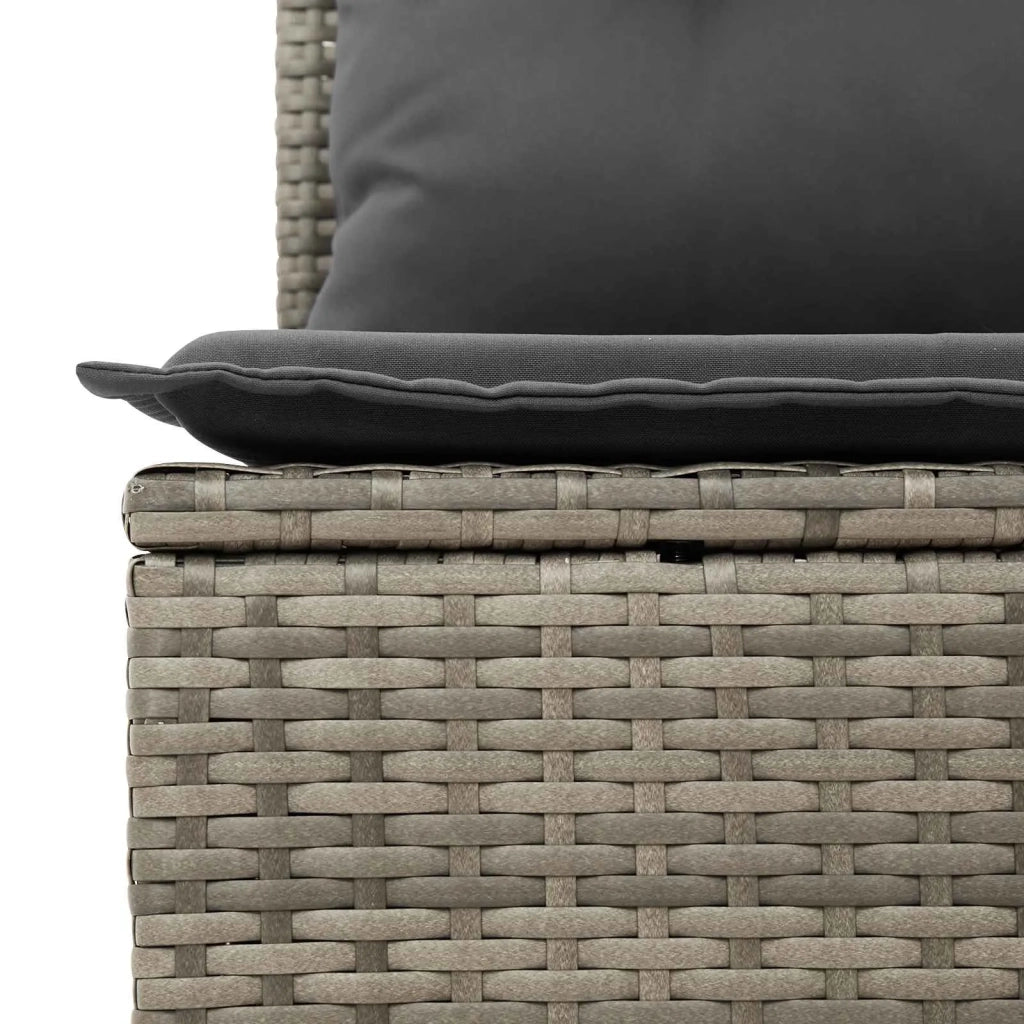 Set Divano da Giardino 9 pcs Grigio polyrattan 3362933