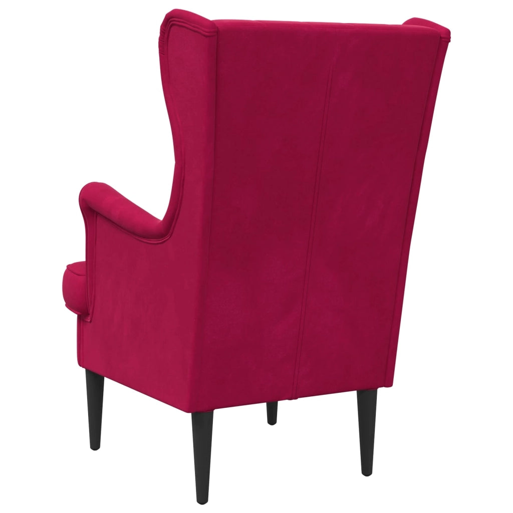 Poltrona | Sedia Relax Rosso Vino Velluto