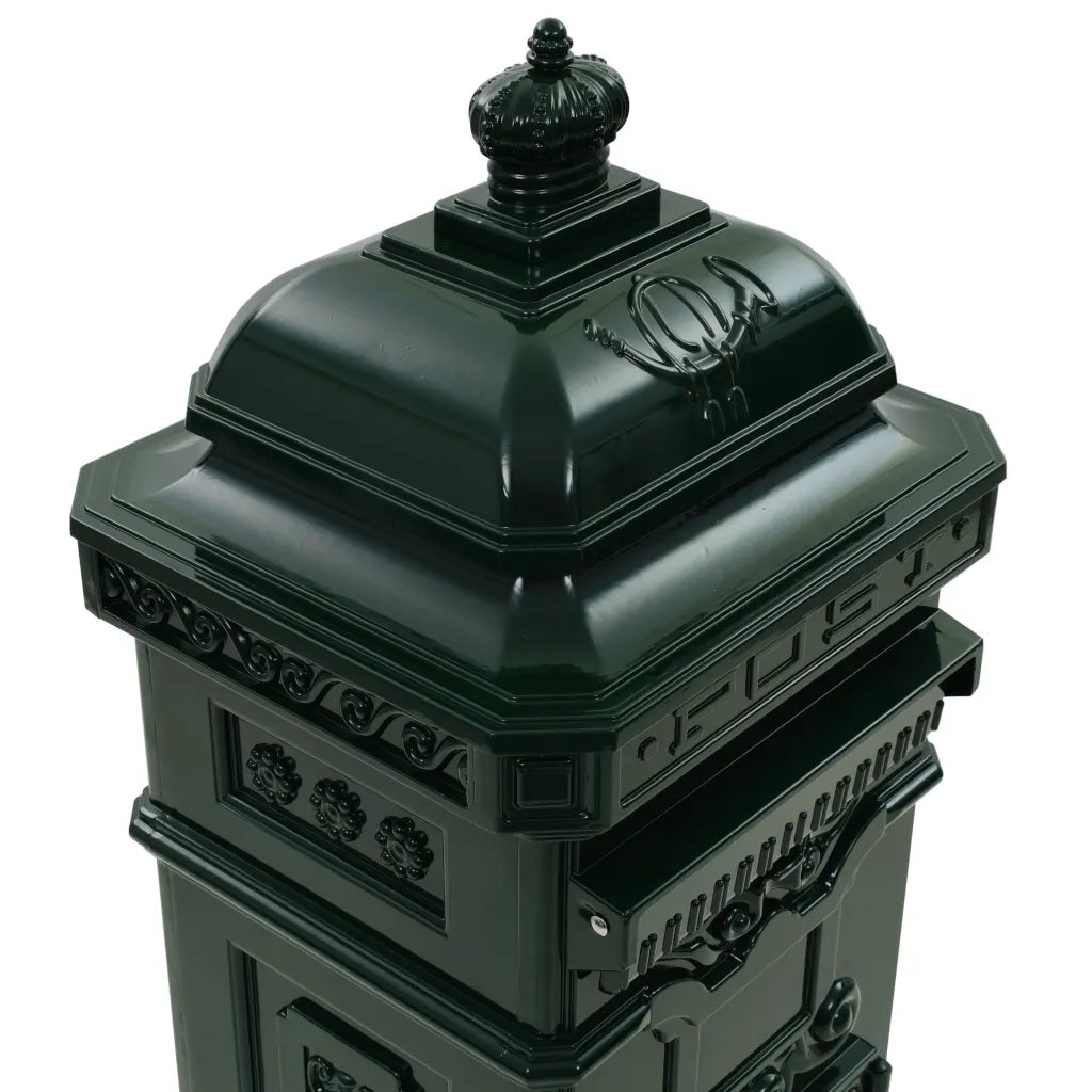 Cassetta della Posta in Alluminio Inossidabile Vintage Verde 43890