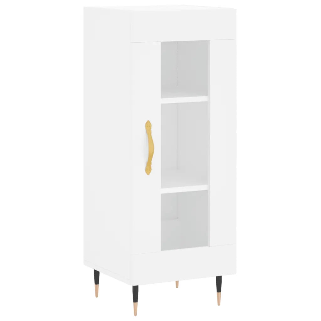 Credenza | Madia | Buffet da pranzo | Armadio da pranzo Bianca 34,5x34x180 cm in Legno Multistrato