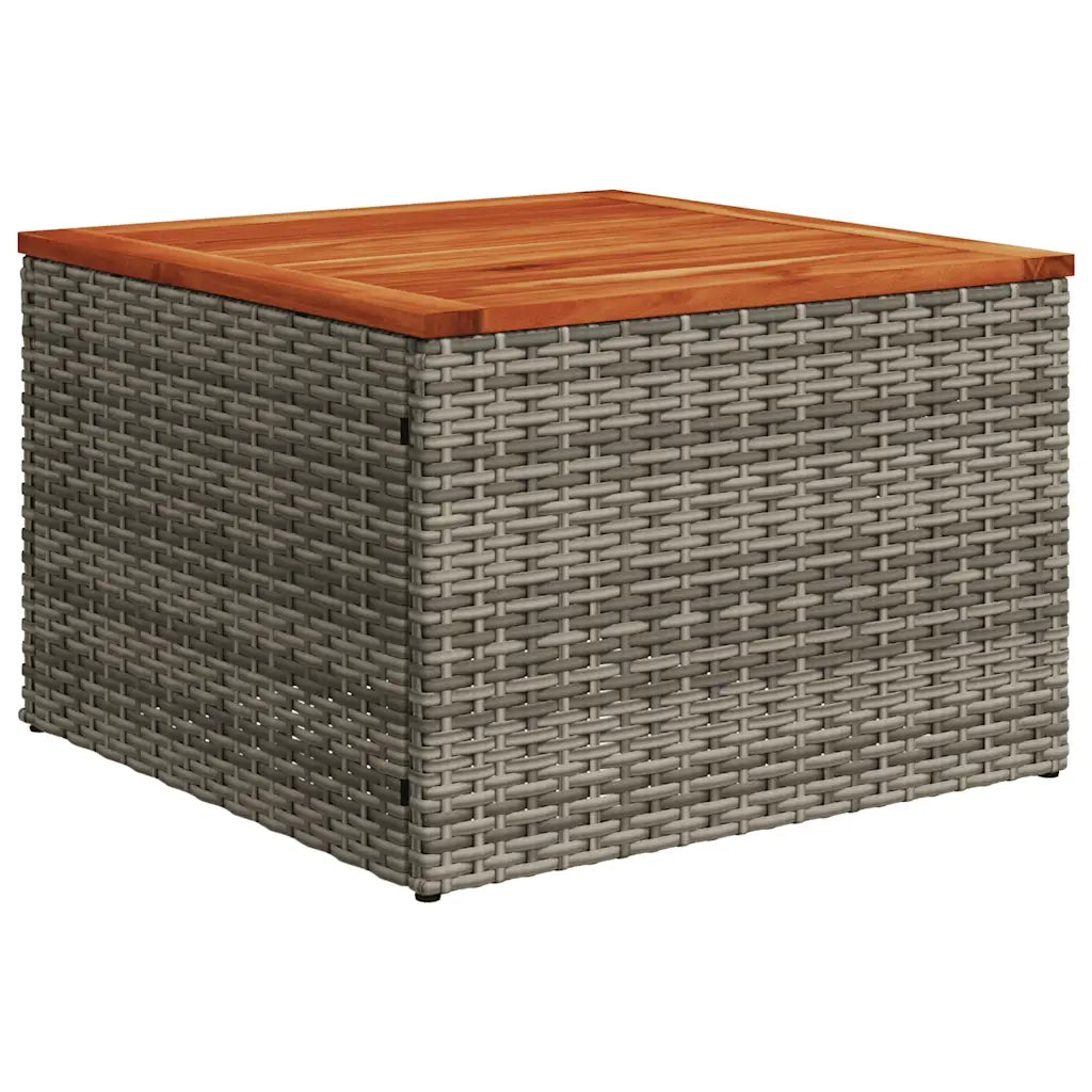 Set Divani da Giardino 10 pz con Cuscini Grigio in Polyrattan 3225151
