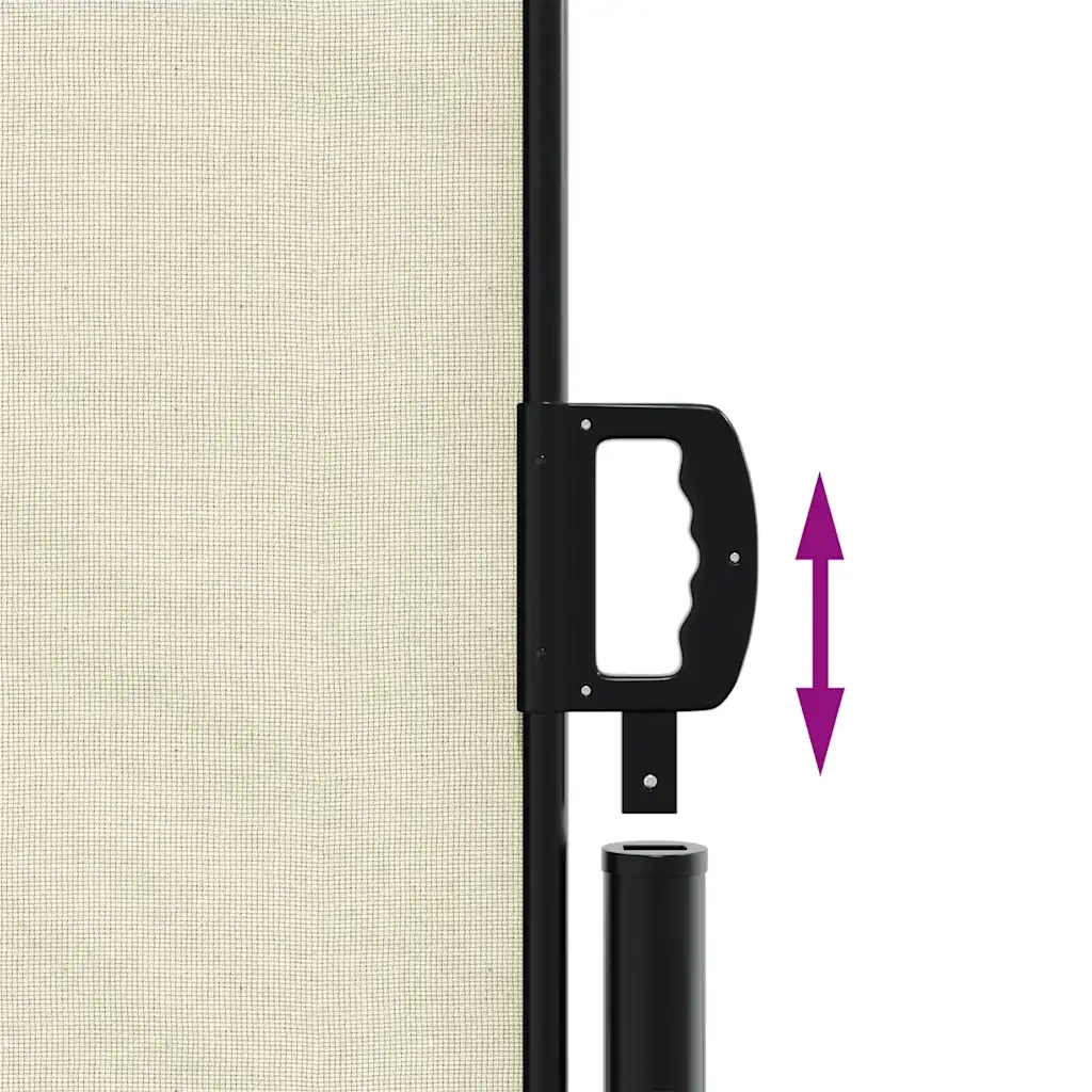 Tenda da Sole | Tenda parasole Laterale Retrattile Crema 100x500 cm