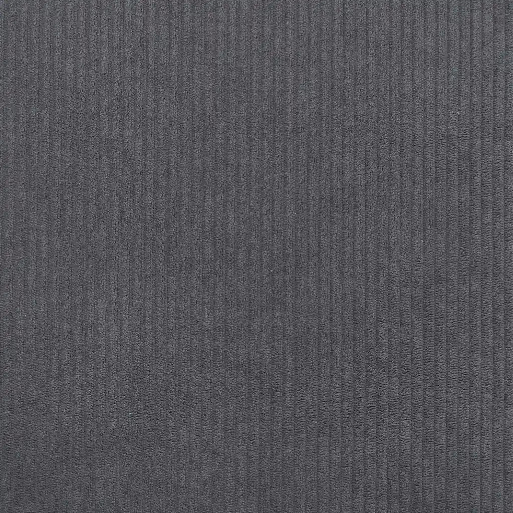 Letto a molle Grigio Scuro 140 x 190 cm Tessuto in Cords 42006968