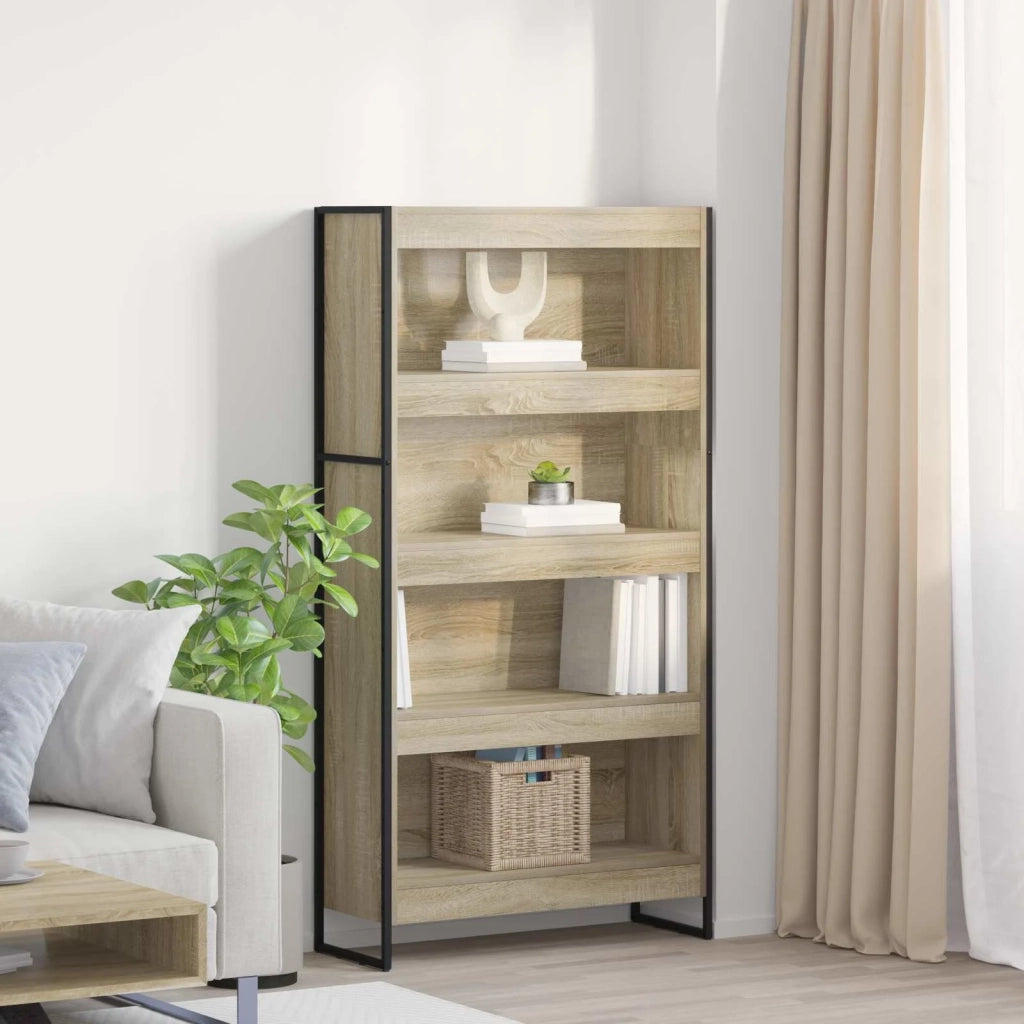 Armadio per Libri 2 pcs Sonoma 80 x 30 x 155 cm 3403005