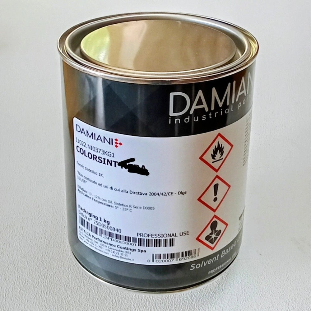 Damiani 1kg netto fondo protettivo antiruggine per ferro base nitro sintetica, colori grigio