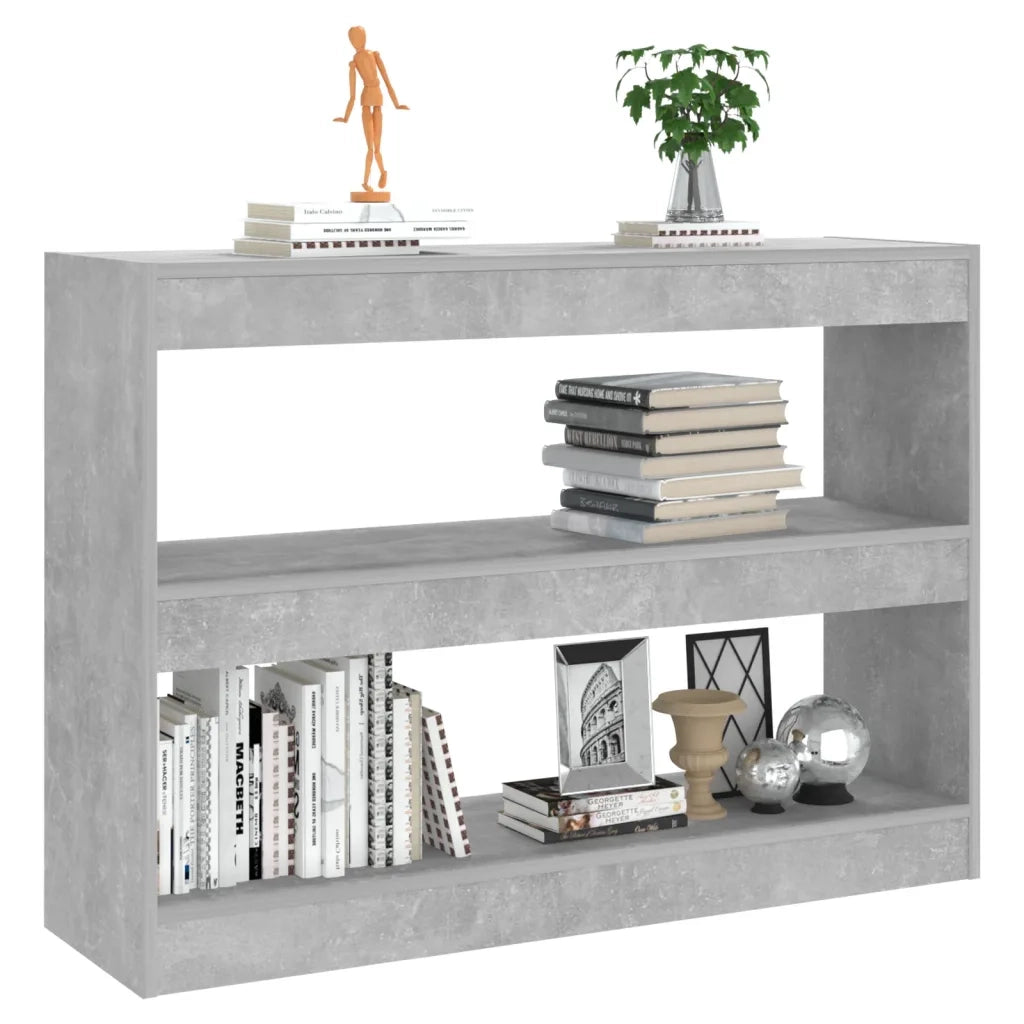 Divisorio-Paravento Grigio Cemento 100x30x72 cm
