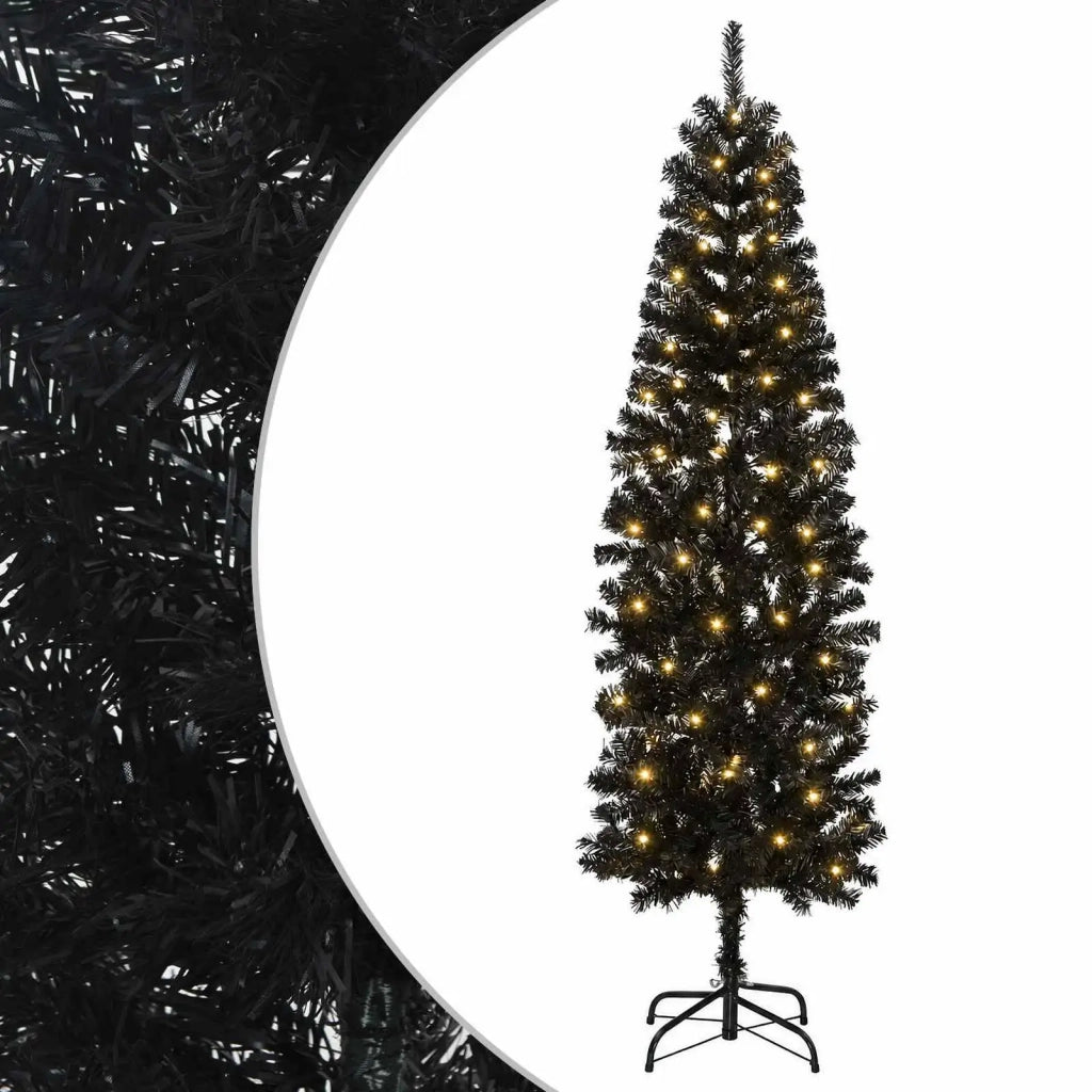 Albero di Natale Artificiale Sottile 180 cm 300 LED 3461117