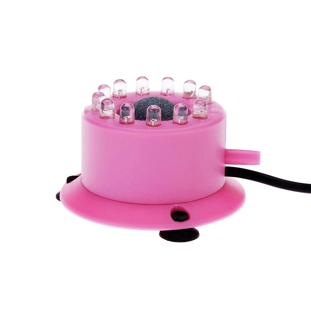 Trade Shop - Luce 12 Led Rgb Acquario Con Bolle Aria Pietra Porosa Pesci Piante Decorazione -
