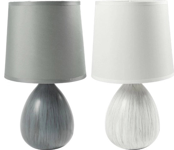 LAMPADA ABAT JOUR DA TAVOLO CON PARALUME GIADA LIPARI 33CM ASSORTITO