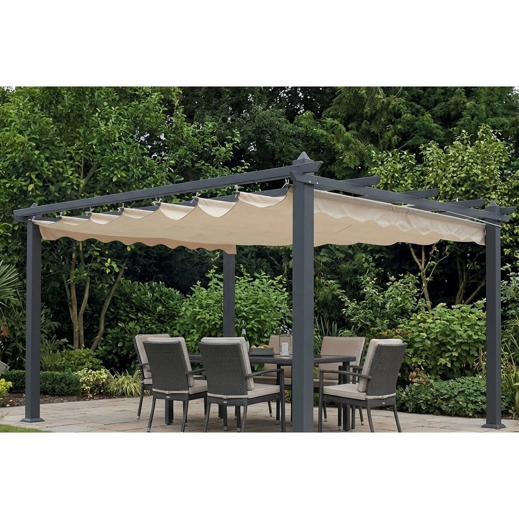 RICAMBIO TELO TOP DI COPERTURA  260x350 Cm PER PERGOLA RETRATTILE MT.3X4 ANNO 2017