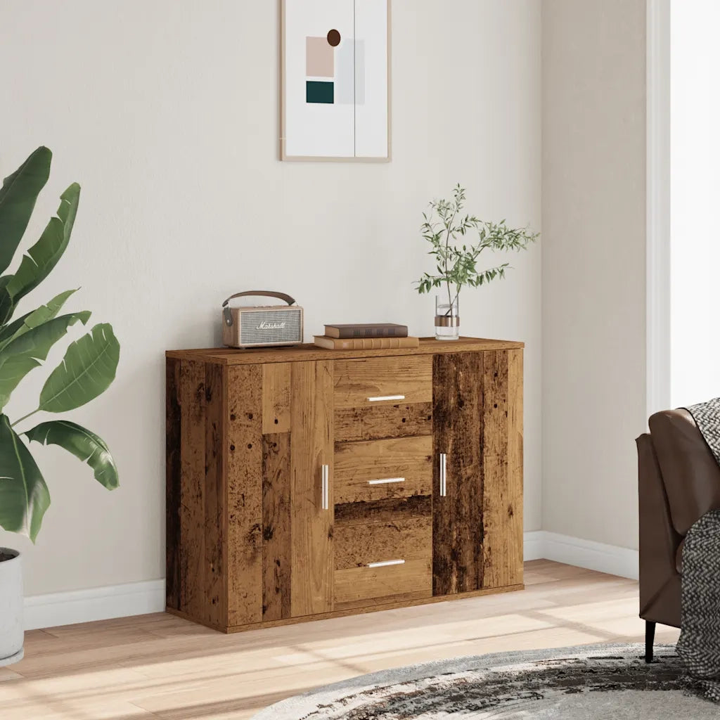 Credenza | Madia | Buffet da pranzo | Armadio da pranzo Legno Antico 90x29,5x65 cm in Legno Multistrato