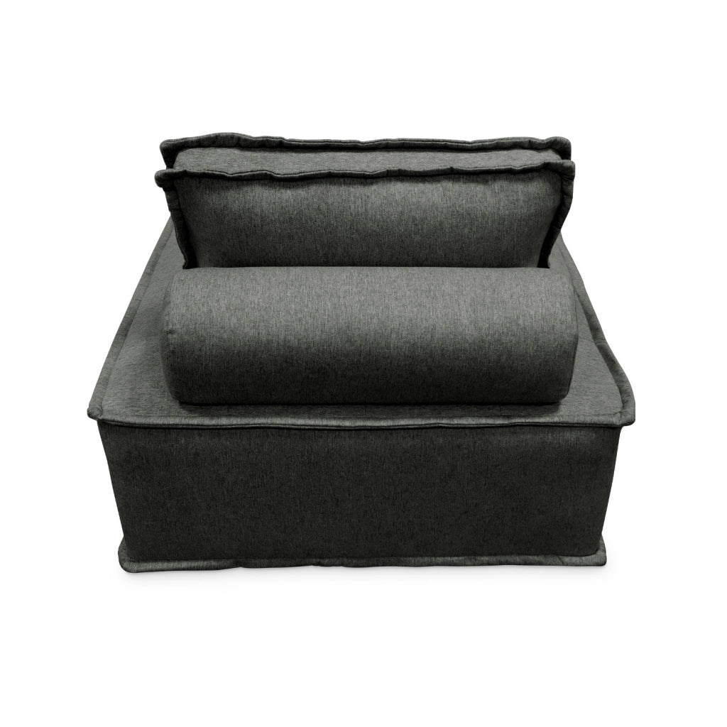 Divano modulare, 2 posti, grigio