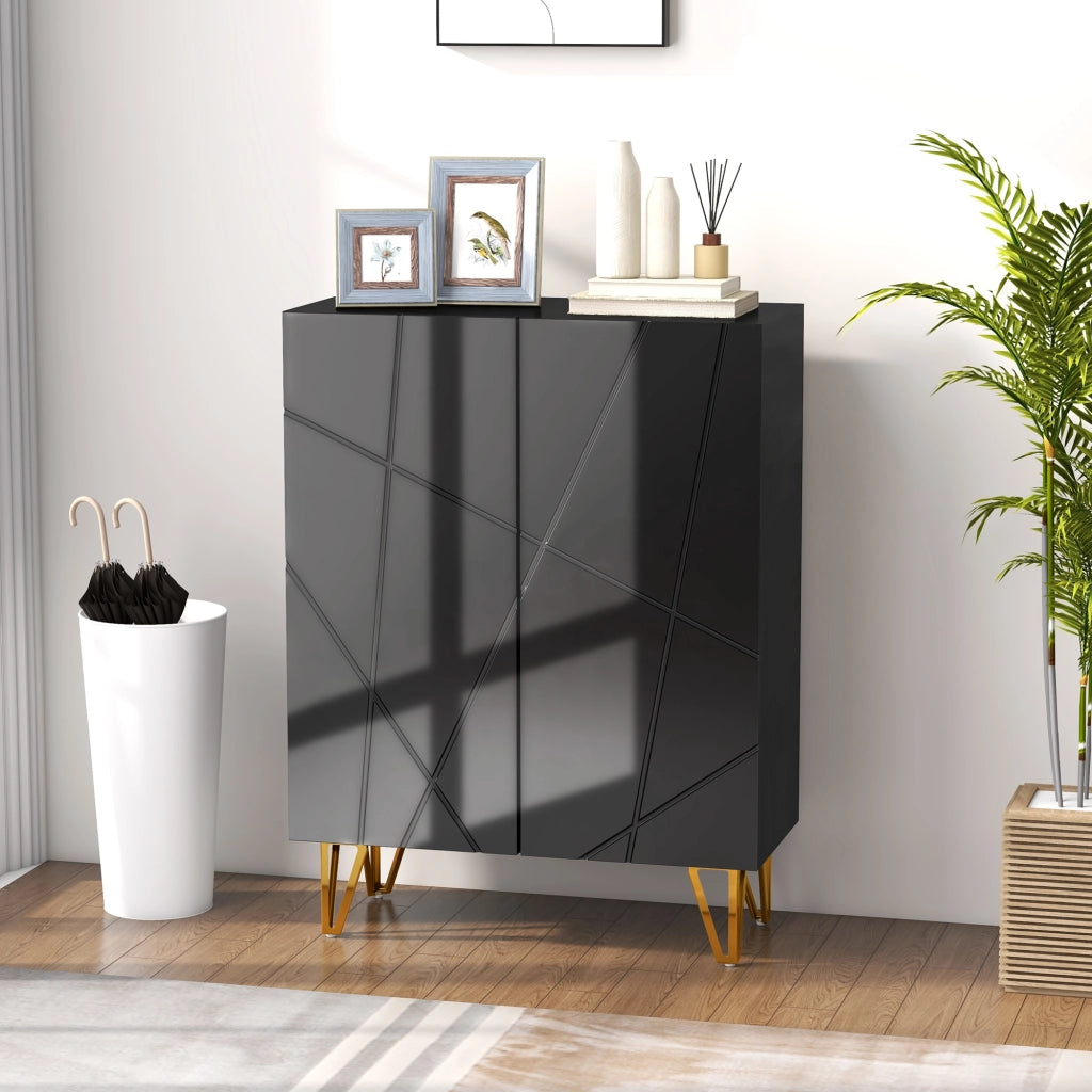 Scarpiera ¨C Minimal ¨C Nero 72x31.5x95