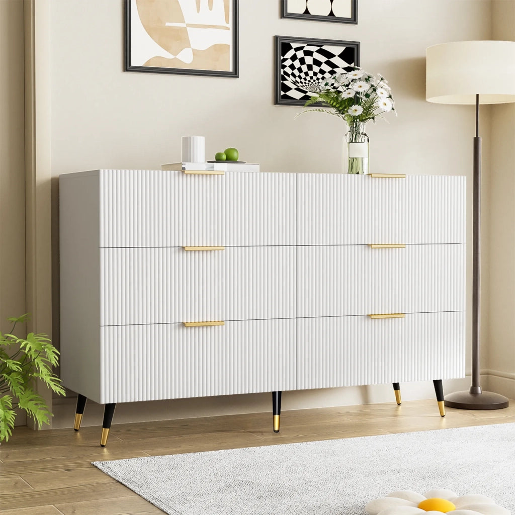 Sideboard elegante design moderno, comò con cassetti e ampio spazio contenitivo