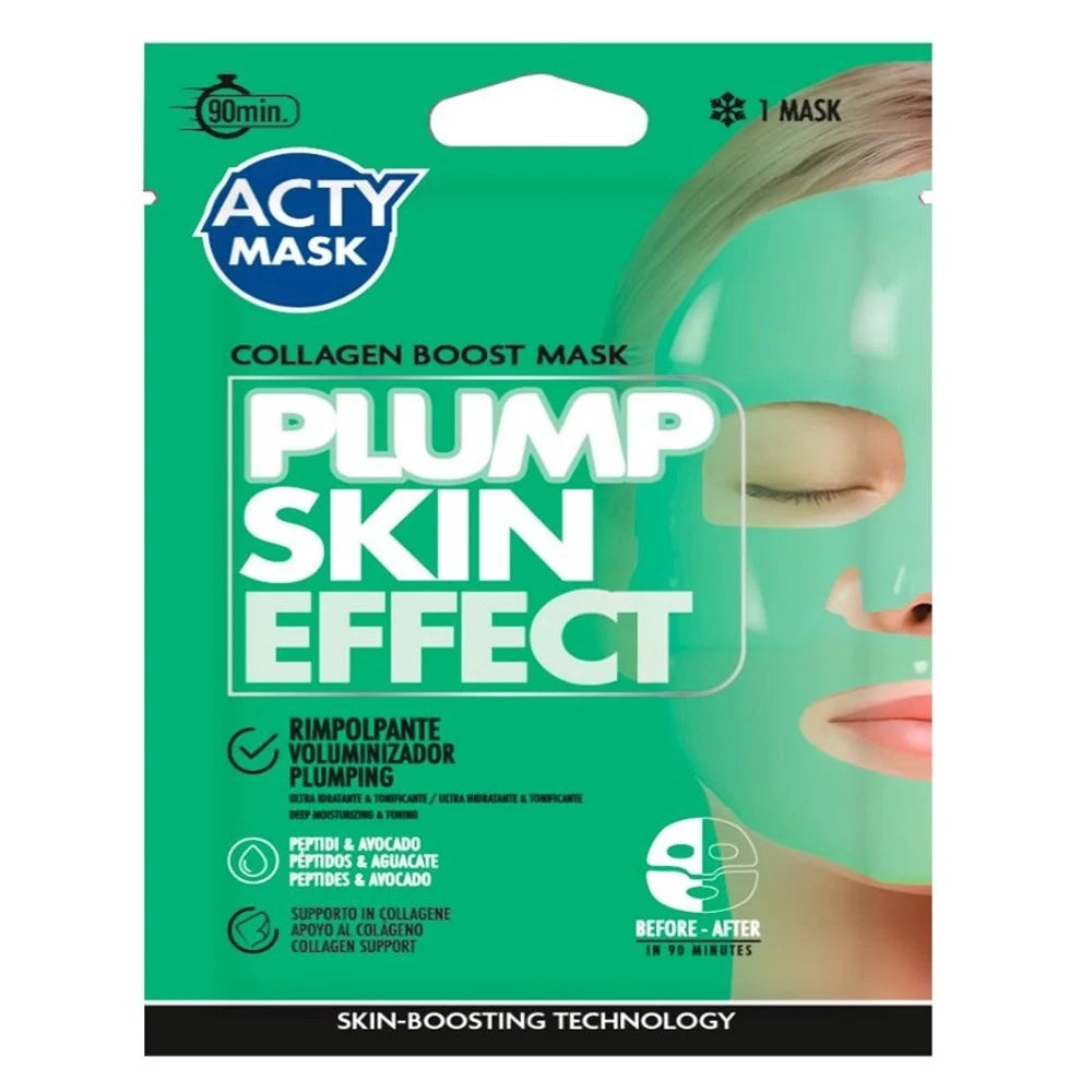 Trade Shop - Maschera Viso In Tessuto Rimpolpante Idratante Tonificante Con Peptidi Avocado 168377v -
