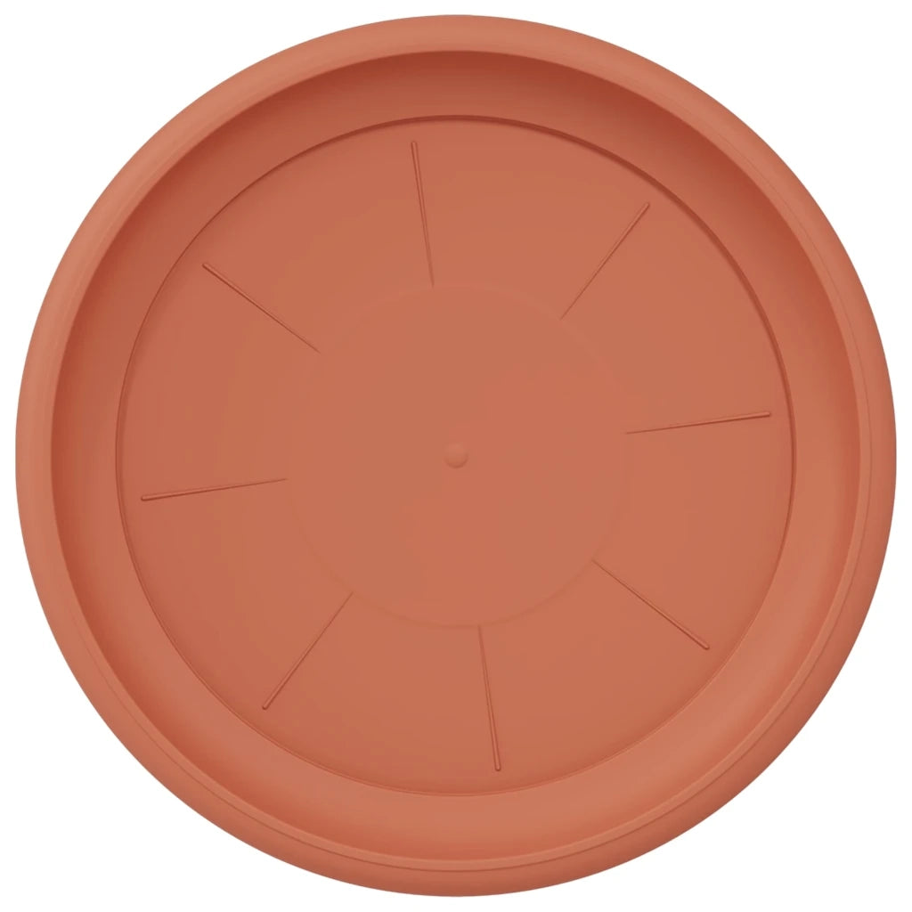Vassoio Rotondo per Fiori 24 pcs Rosso Mattone Ø 27 x 2,5 cm 42020319