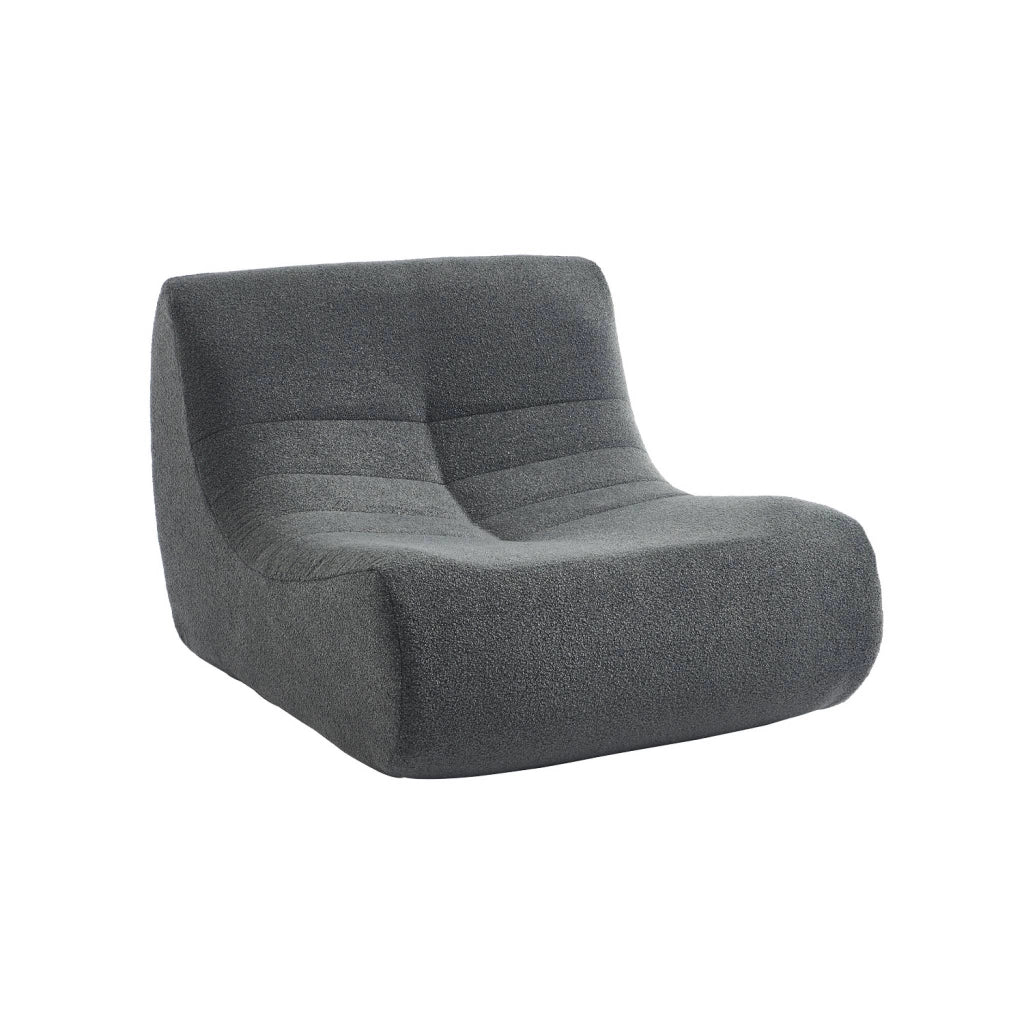 Modulo per divano modulare senza braccioli in bouclé, 1 posto,