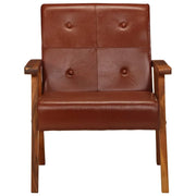 Poltrona | Sedia Relax Marrone in Vera Pelle