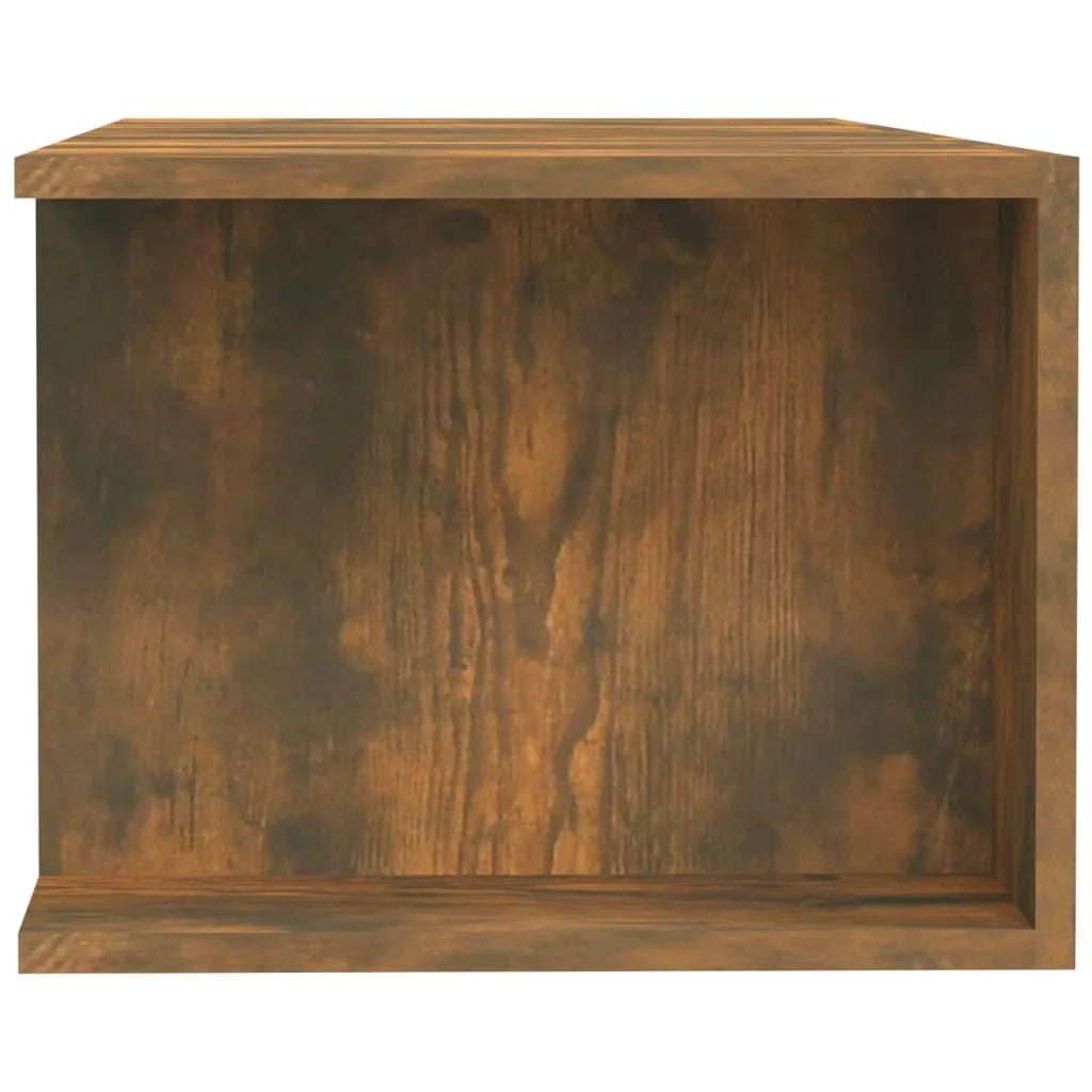 Mobile TV multimediale scaffale TV credenza mobile TV per sala da pranzo soggiorno camera da letto con luci a LED rovere affumicato 135 x 39 x 30 cm marrone 02_0026719