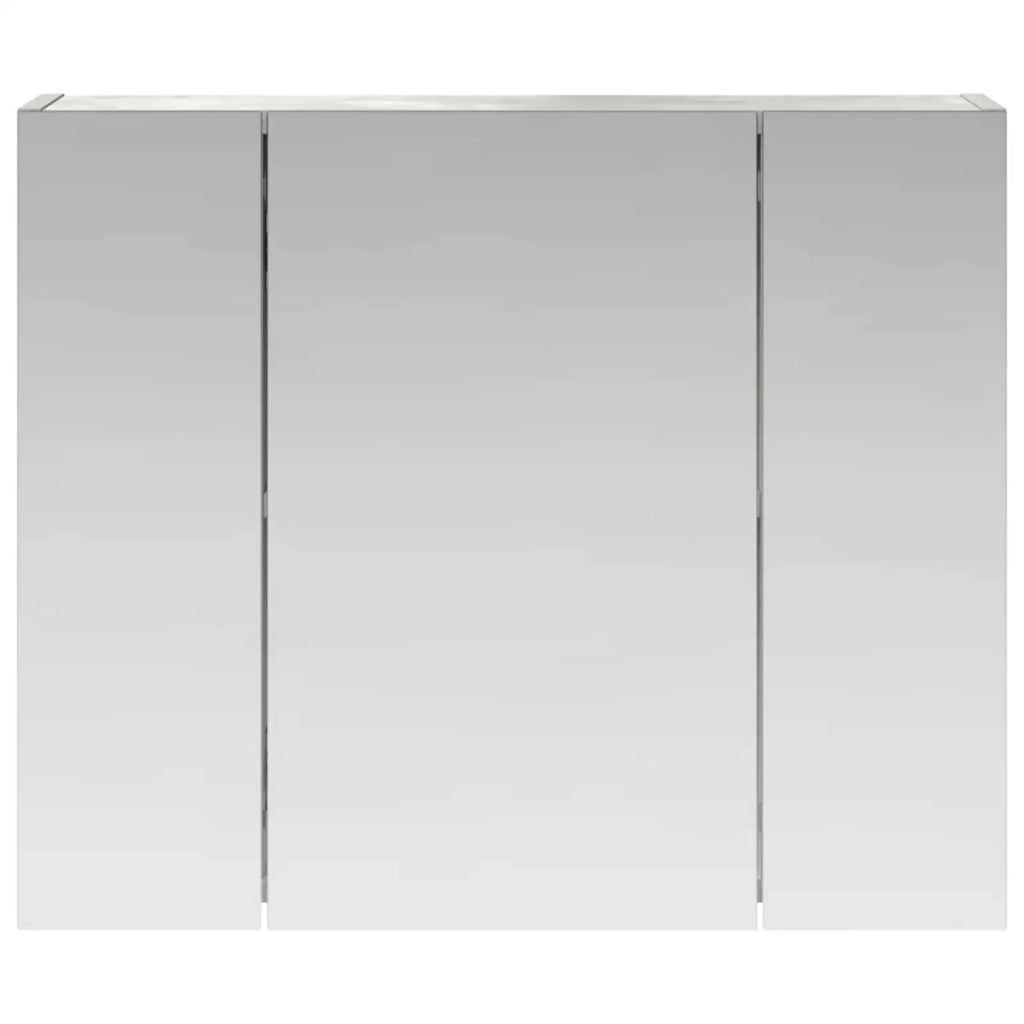 Mobiletto per specchio da bagno Grigio cemento 889074