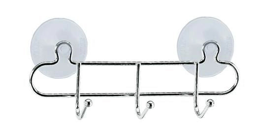 Appenditutto Multiuso con Ventosa in Acciaio Inox Hooky 3 Ganci Artex