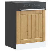Pannello Lavastoviglie Rovere Artigianale Legno Multistrato 853906