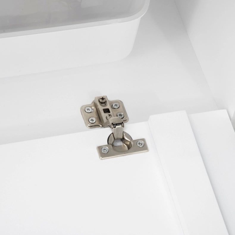 Mobile per lettiera per gatti ULEVR 90x48x43,5 cm con vano chiuso, porta magnetica e ripiani, bianco
