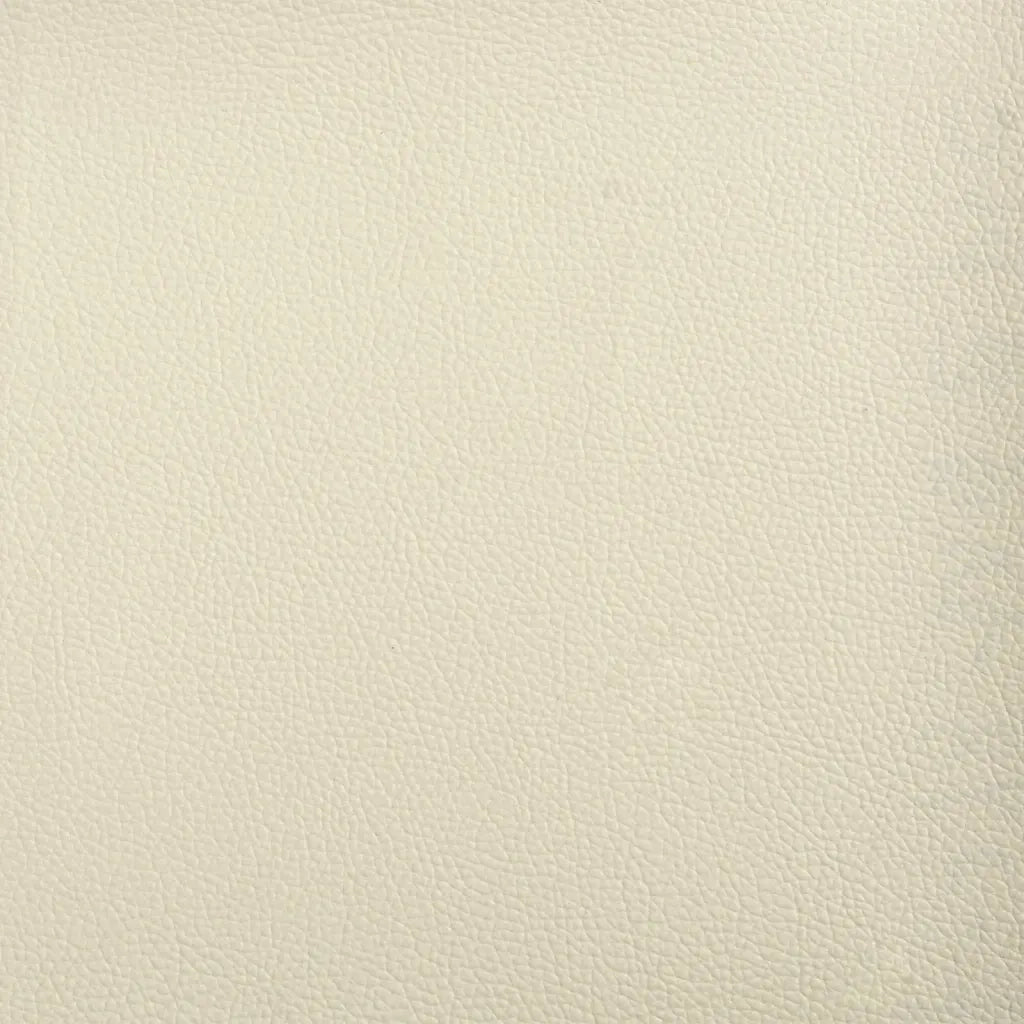 Poltrona con Poggiapiedi Crema 60 cm in Similpelle