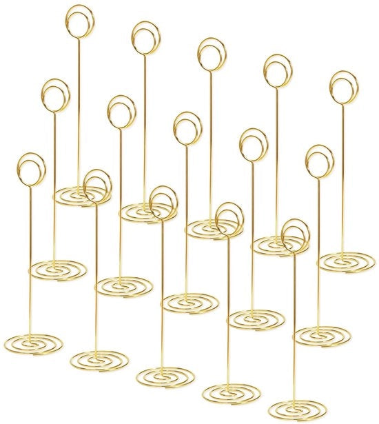 Sostegni per tavolo - 15 pezzi - Supporto per locandina in oro