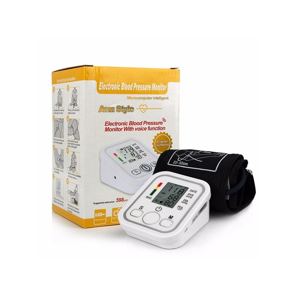 Trade Shop - Misuratore Di Pressione Da Braccio Automatico Sfigmomanometro Aritmia -
