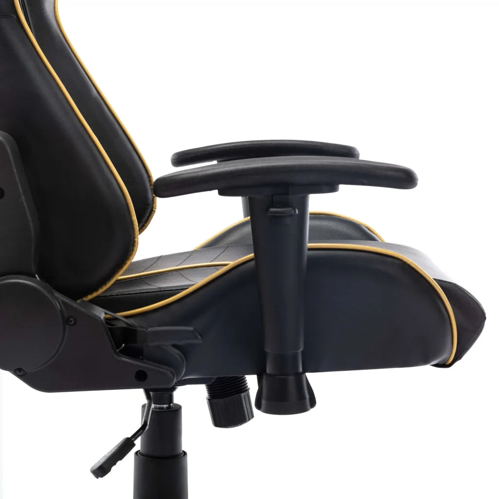 Sedia da Gaming | Sedia da e-sports Nera e Oro in Similpelle