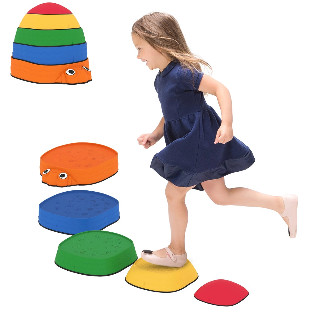 Set di Pietre per Equilibrio Bambini 5 Pezzi ¨C zephmum ¨C Multicolore